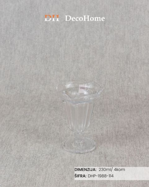 Picture of Staklene činije za sladoled 230ml / 4kom - DHP-1988-114