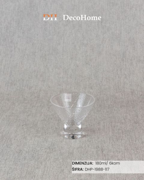 Slika Staklene činije 180ml / 6kom - DHP-1988-117