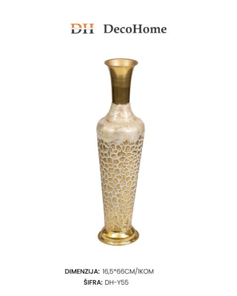 Slika Metalna vaza 16.5*66cm / 1kom - DH-Y55