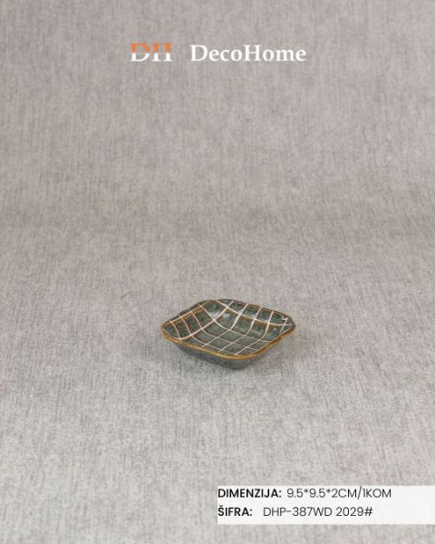 Slika Porcelanska činija 9.5*9.5*2cm / 1kom - DHP-387WD 2029#