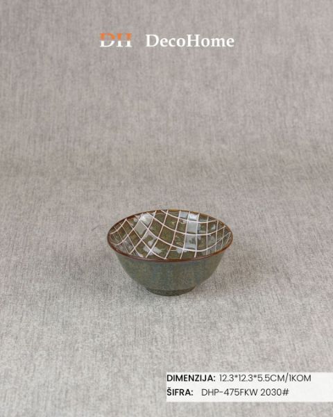 Slika Porcelanska činija 12.3*12.3*5.5cm / 1kom - DHP-475FKW 2030#