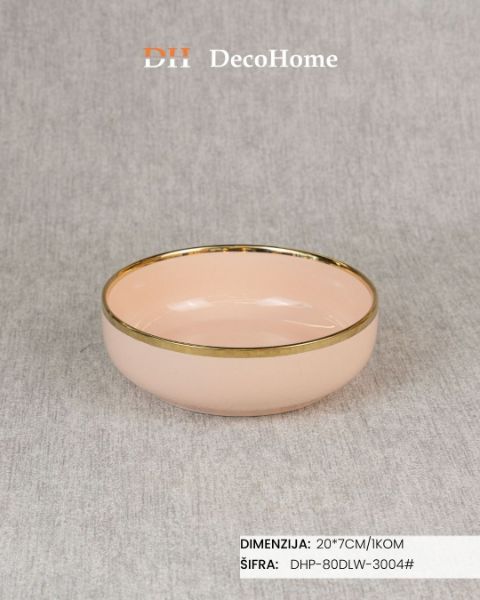 Slika Keramička činija 20*7cm / 1kom - DHP-80DLW-3004#