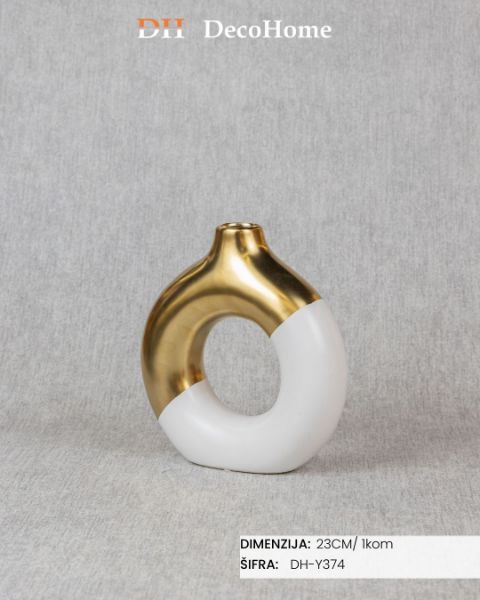 Slika Dekorativni ukras beli 23cm / 1kom - DH-Y374