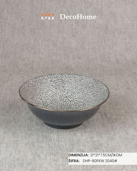 Slika Porcelanska činija 21*21*7.5cm / 1kom - DHP-80FKW 2040#