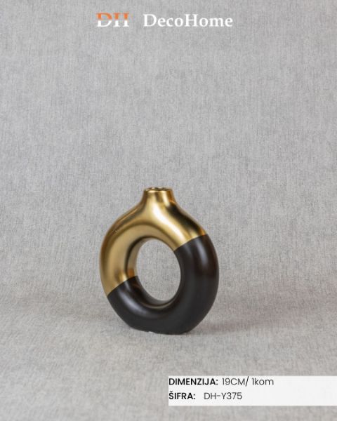 Slika Dekorativni ukras crni 19cm / 1kom - DH-Y375