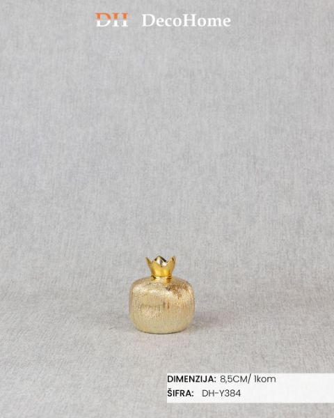 Slika Dekorativni zlatni ukras 8,5cm / 1kom - DH-Y384