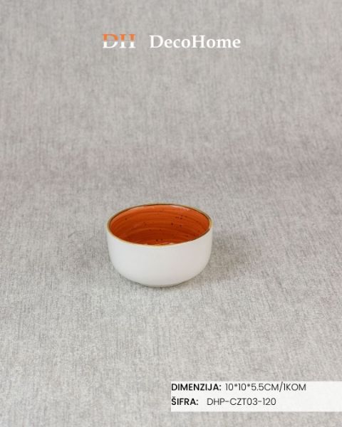 Slika Porcelanka činija 10*10*5.5cm / 1kom - DHP-CZT03-120