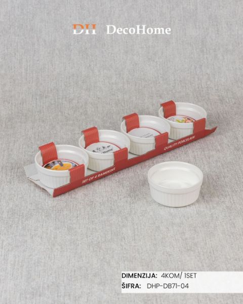 Slika Porcelanske činije 160ml / 4kom - DHP-DB71-04