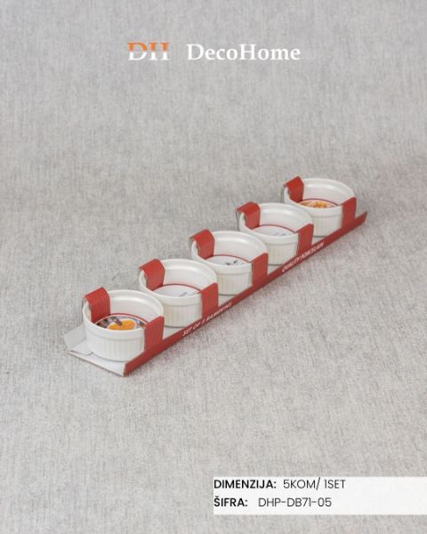 Slika Porcelanske činije 86ml / 5kom - DHP-DB71-05