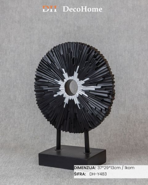 Slika Keramički ukras crno - zlatni 37*29*13cm / 1kom - DH-Y483