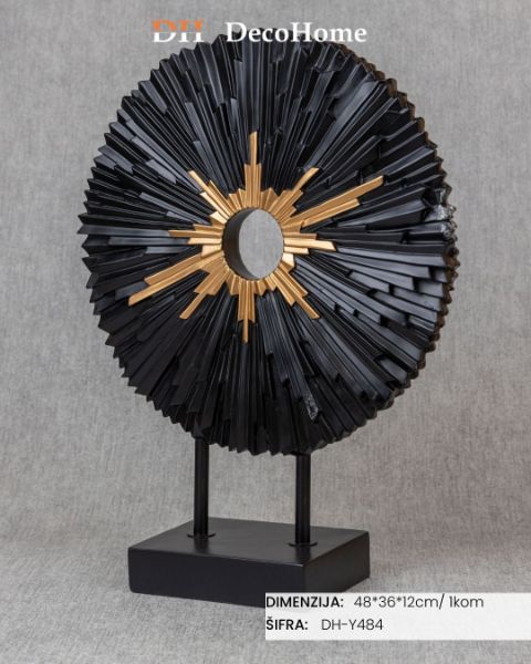Slika Keramički ukras crno - zlatni 48*36*12cm / 1kom - DH-Y484