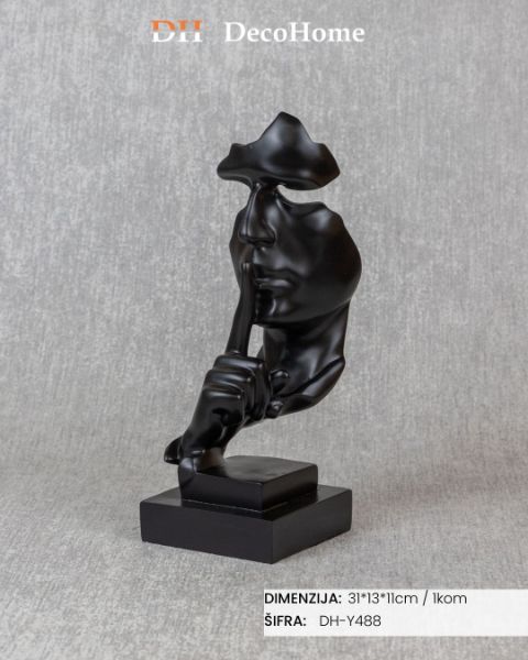 Slika Keramički ukras crni 31*13*11cm / 1kom - DH-Y488