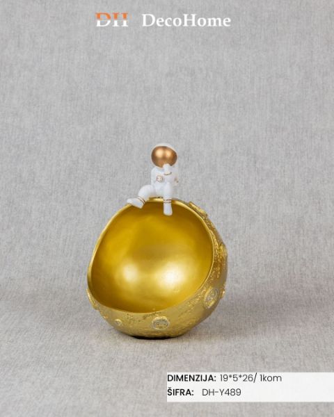 Slika Keramički ukras sivi astronaut 19*5*26cm / 1kom - DH-Y489