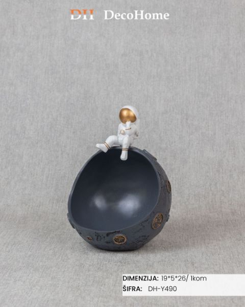 Slika Keramički ukras zlatni astronaut 19*5*26cm / 1kom - DH-Y490