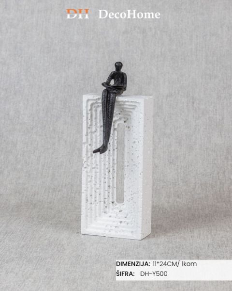 Slika Keramički ukras beli 11*24cm/ 1kom - DH-Y500