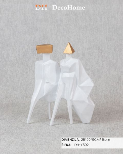 Slika Keramički ukras beli 25*20*9cm/ 1kom - DH-Y502