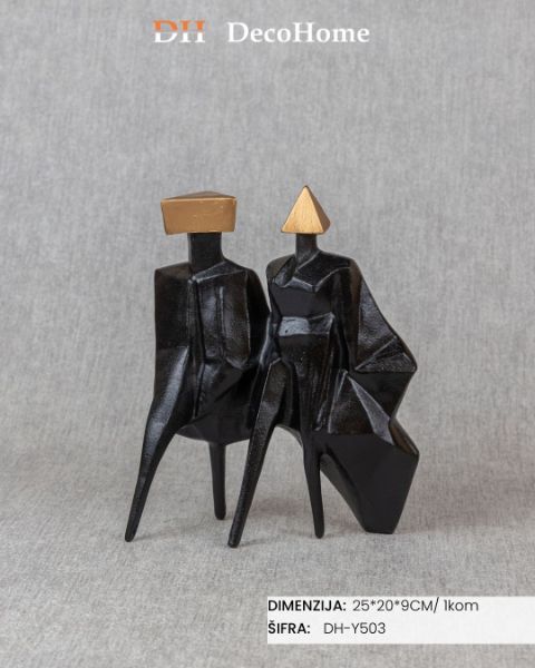 Slika Keramički ukras crni 25*20*9cm/ 1kom - DH-Y503