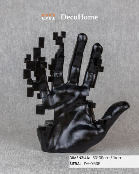 Slika Keramički ukras crna ruka 33*39cm / 1kom - DH-Y505
