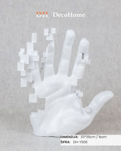 Slika Keramički ukras bela ruka 33*39cm / 1kom - DH-Y506