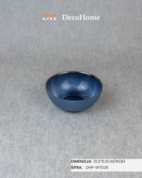Slika Staklena činija 16,5*6,5cm / 1kom - DHP-WY026