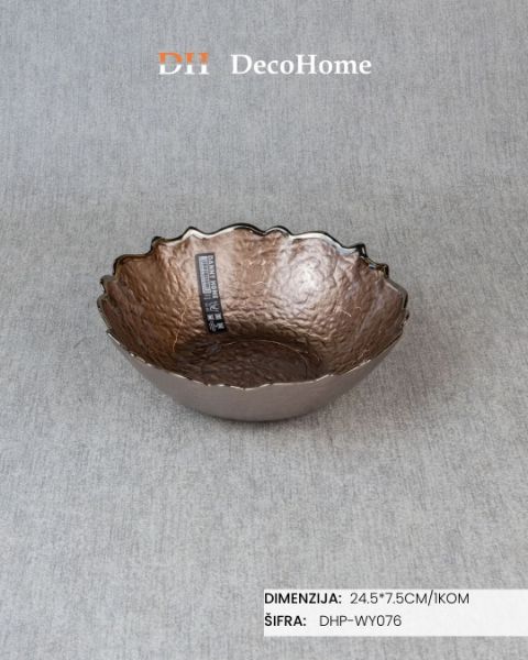 Slika Staklena činija 26,5*7,5cm / 1kom - DHP-WY076