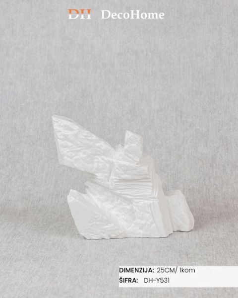 Slika Keramički dekorativni ukras kamen 25cm / 1kom - DH-Y531