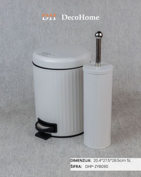 Slika Kupatilski set beli 5L / 2kom - DHP-ZYB090