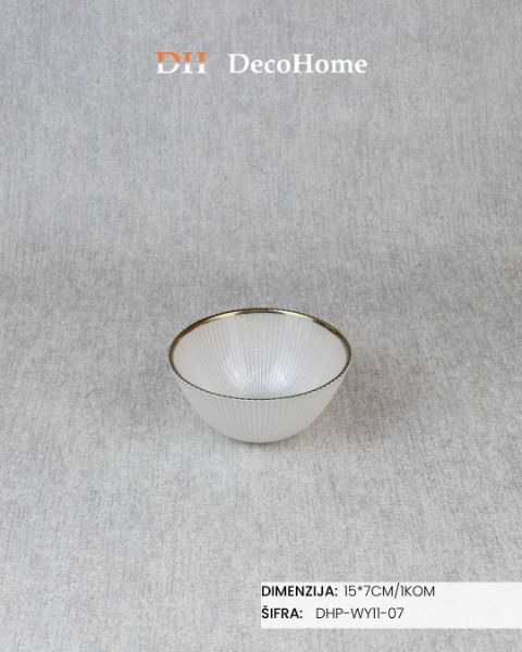 Slika Staklena činija 15*7cm / 1kom - DHP-WY11-07
