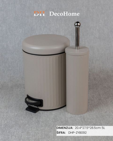 Slika Kupatilski set bež 5L  / 2kom - DHP-ZYB092