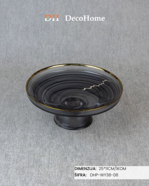 Slika Staklena činija 25*11cm / 1kom - DHP-WY38-08