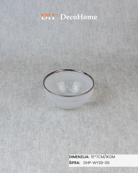 Slika Staklena činija 15*7cm / 1kom - DHP-WY39-06