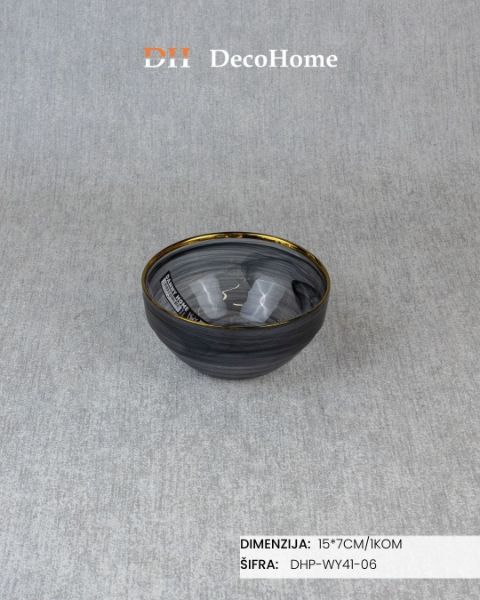 Slika Staklena činija 15*7cm / 1kom - DHP-WY41-06