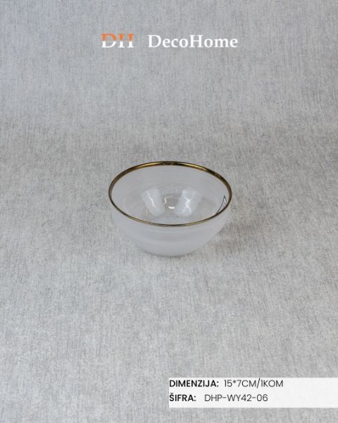 Slika Staklena činija 15*7cm /1kom - DHP-WY42-06