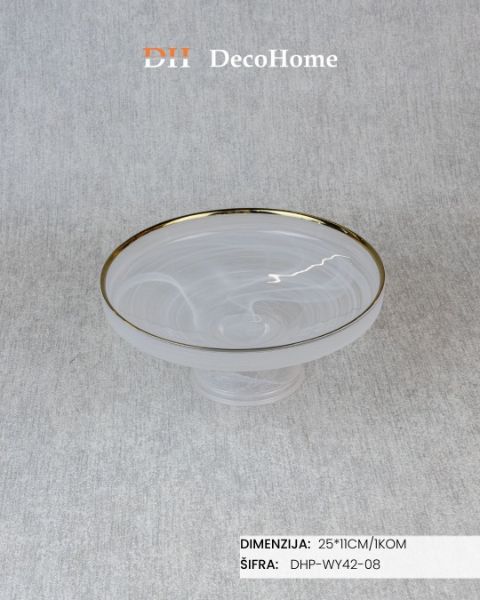 Slika Staklena činija 25*11cm / 1kom - DHP-WY42-08