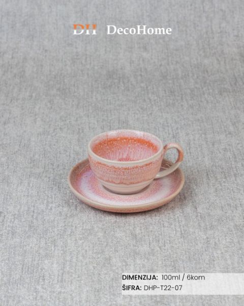 Slika Porcelanske šolje 100ml / 6kom - DHP-T22-07