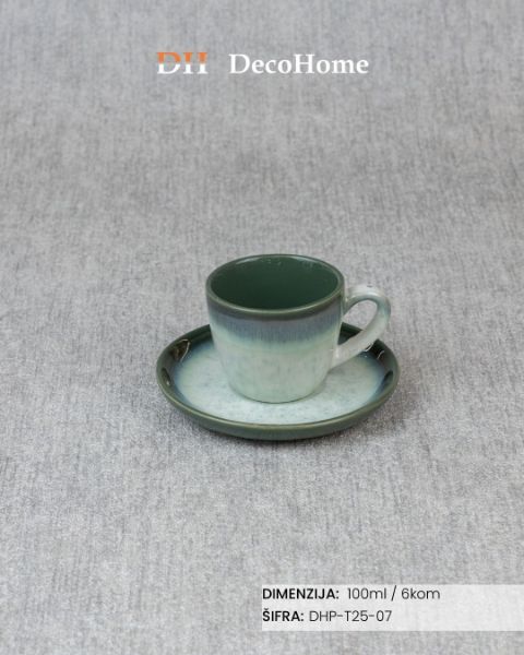 Slika Porcelanske šolje 100m / 6kom - DHP-T25-07