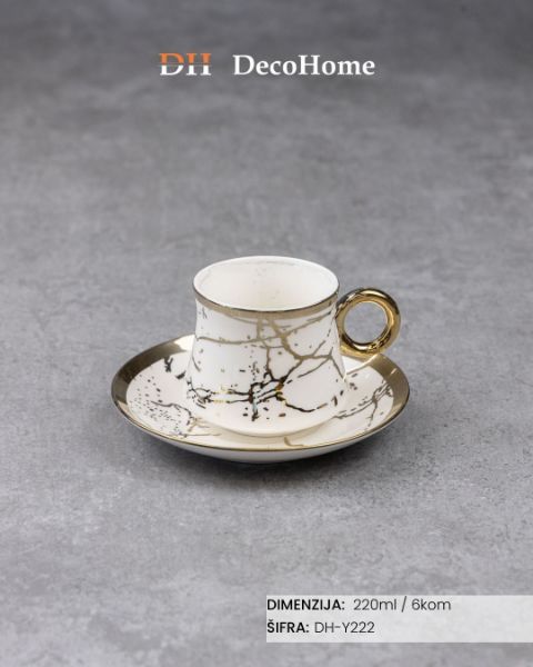 Slika Keramičke šolje 220ml / 6kom - DH-Y222