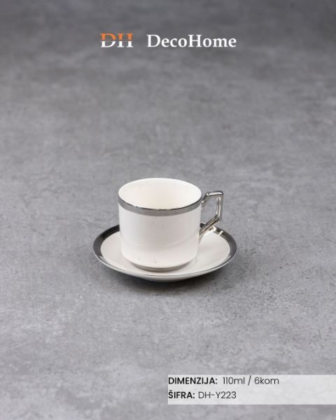 Slika Keramičke šolje 110ml / 6kom - DH-Y223