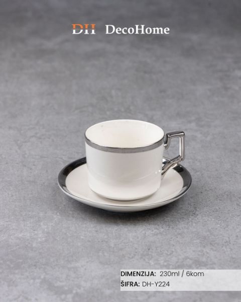 Slika Keramičke šolje 230ml / 6kom - DH-Y224