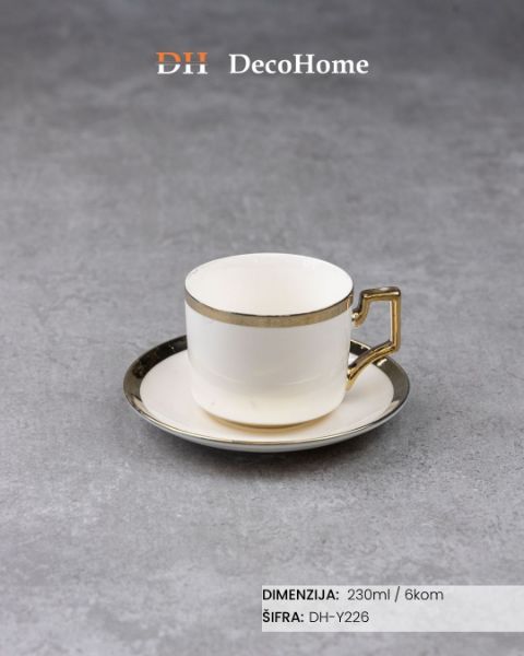 Slika Keramičke šolje 230ml / 6kom - DH-Y226