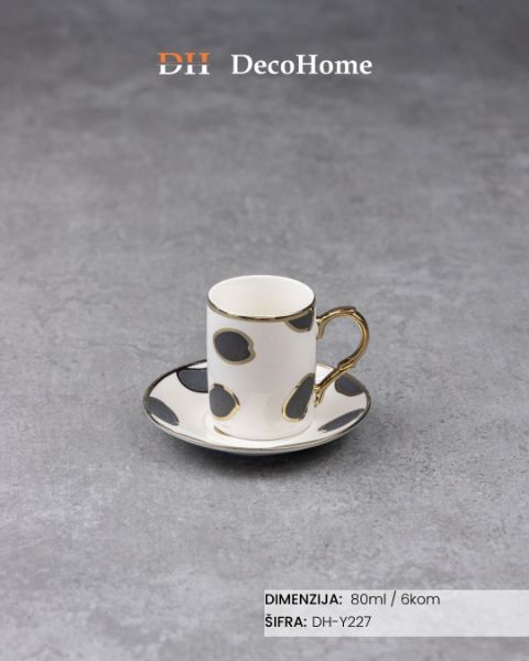 Slika Keramičke šolje 80ml / 6kom - DH-Y227