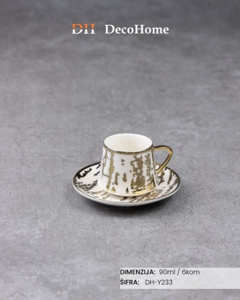 Slika Keramičke šolje 90ml / 6kom - DH-Y233