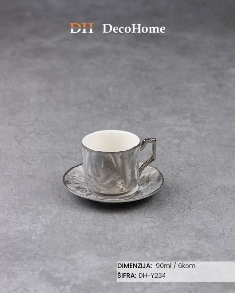 Slika Keramičke šolje 90ml / 6kom - DH-Y234