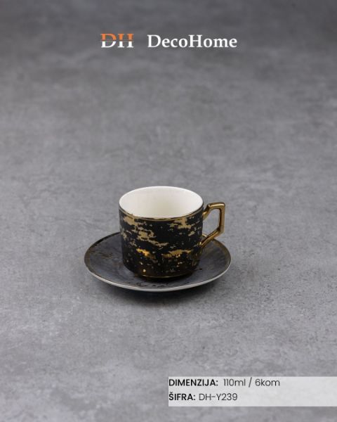 Slika Keramičke šolje 110ml / 6kom - DH-Y239