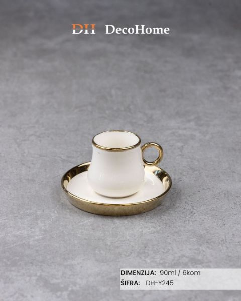 Slika Keramičke šolje 90ml / 6kom - DH-Y245