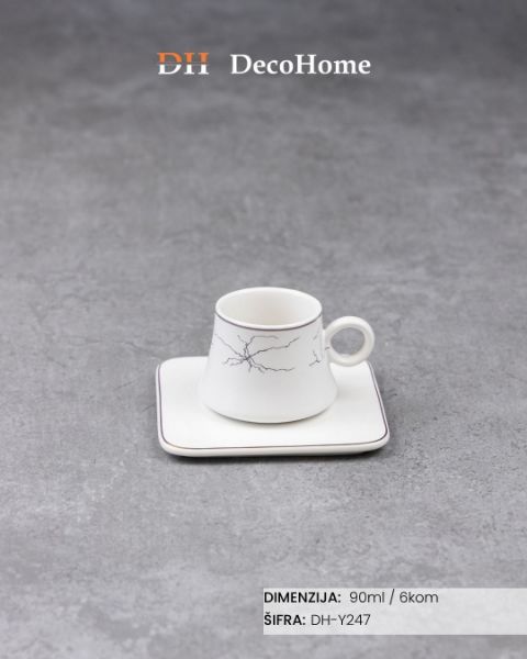 Slika Keramičke šolje 90ml / 6kom - DH-Y247
