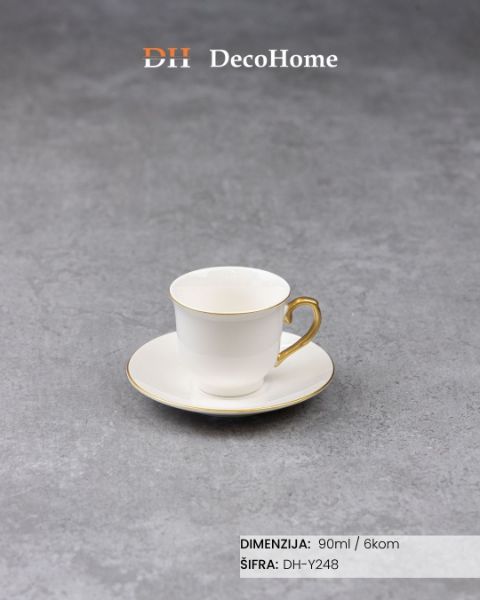 Slika Keramičke šolje 90ml / 6kom - DH-Y248