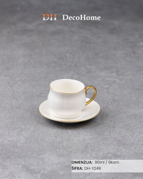 Slika Keramičke šolje 90ml / 6kom - DH-Y249