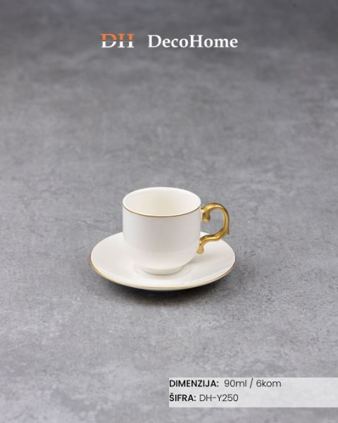 Slika Keramičke šolje 90ml / 6kom - DH-Y250
