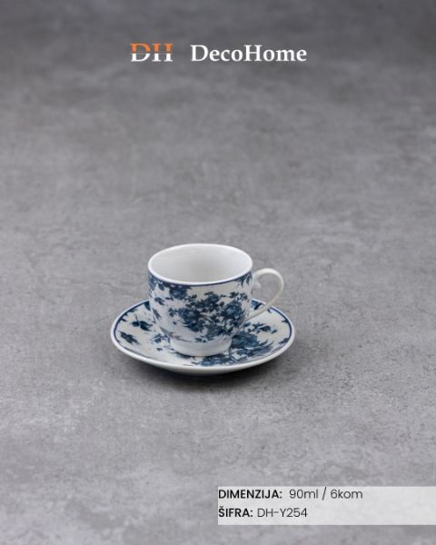 Slika Keramičke šolje 90ml / 6kom - DH-Y254